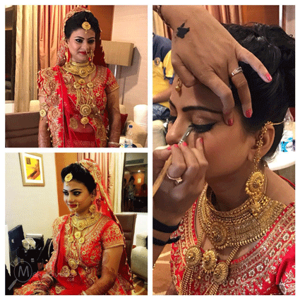 Bridal styling at Saloni Studio