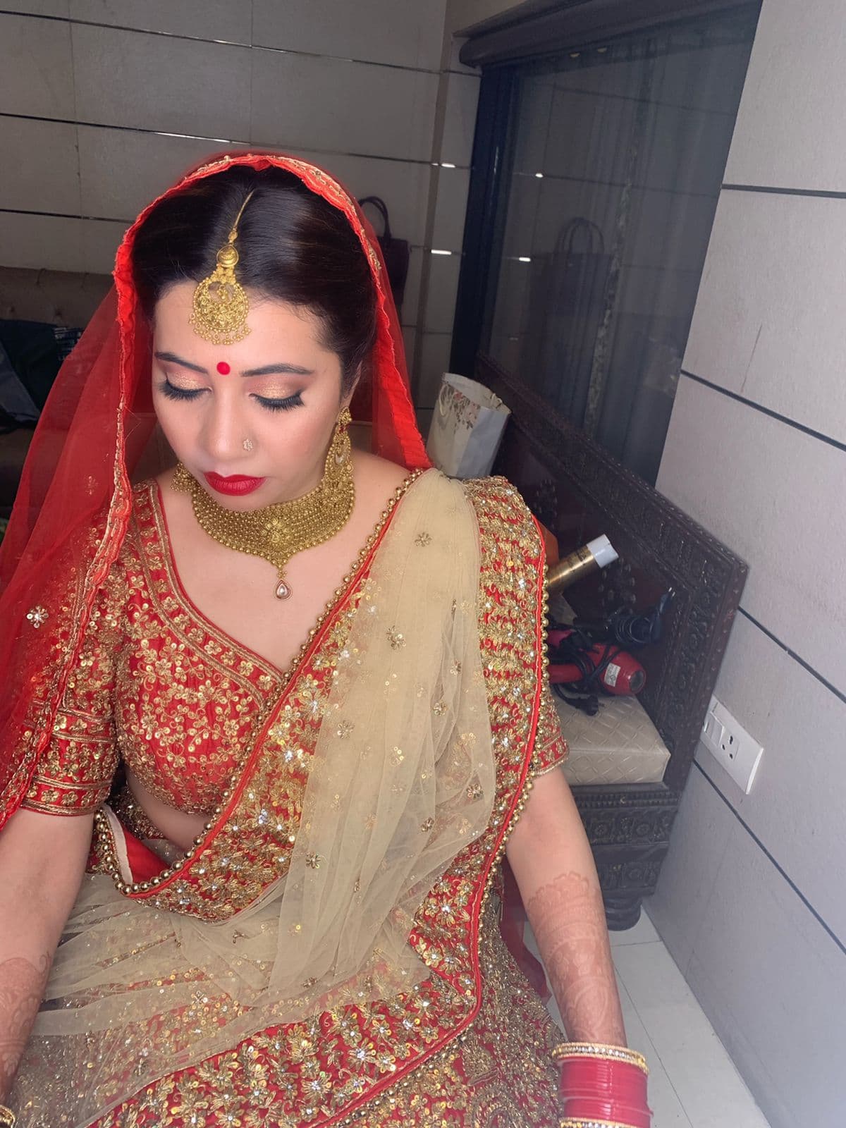 Bridal styling at Saloni Studio