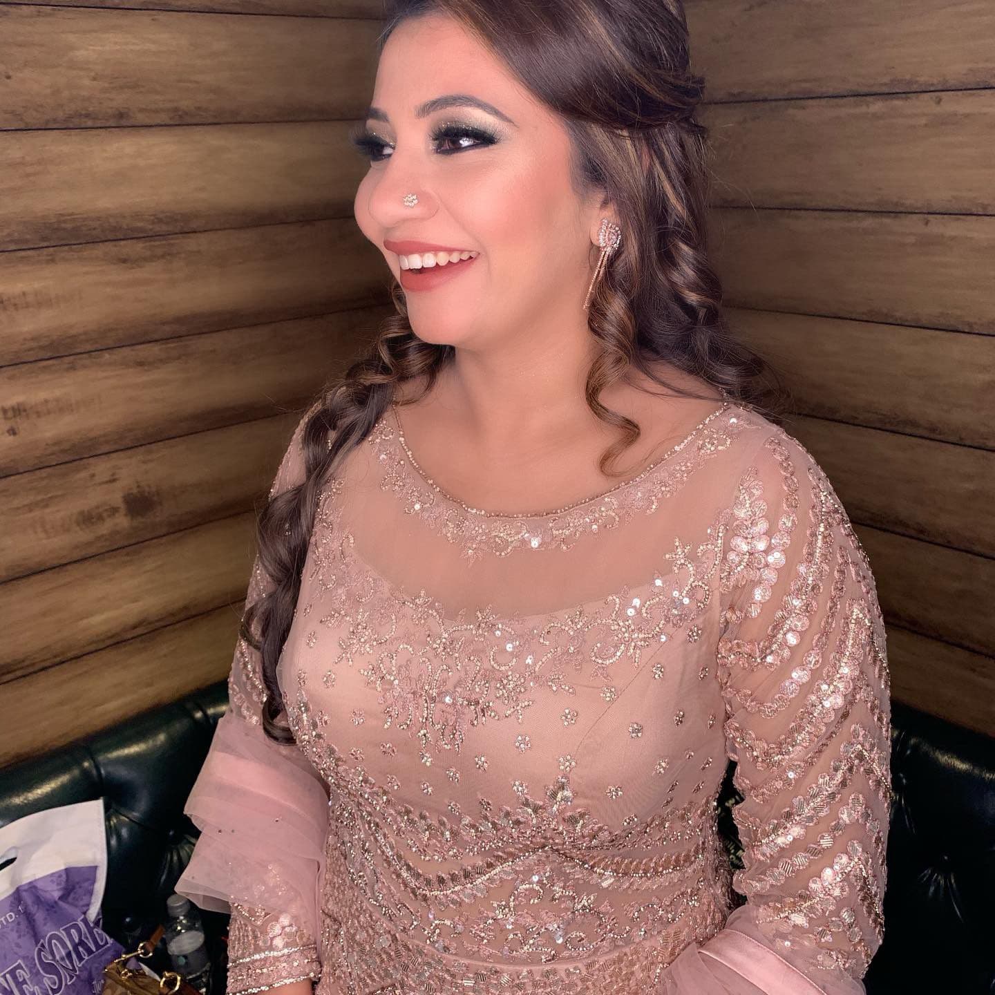 Bridal makeup at Saloni Studio